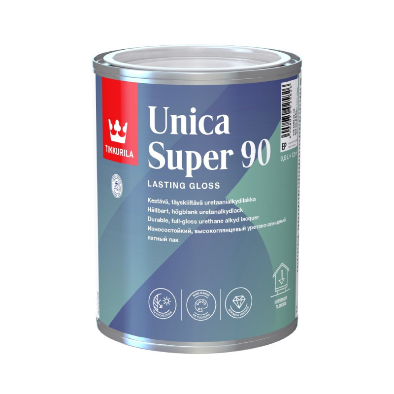 Lac pentru iahturi alchid-uretanic Tikkurila Unica Super 90 lucios 9L