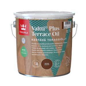 Ulei pentru lemn Valtti Plus Terrace Oil cafeniu 2,7L