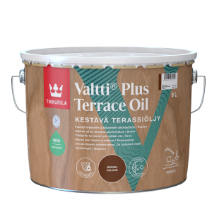 Ulei pentru lemn Valtti Plus Terrace Oil cafeniu 9L