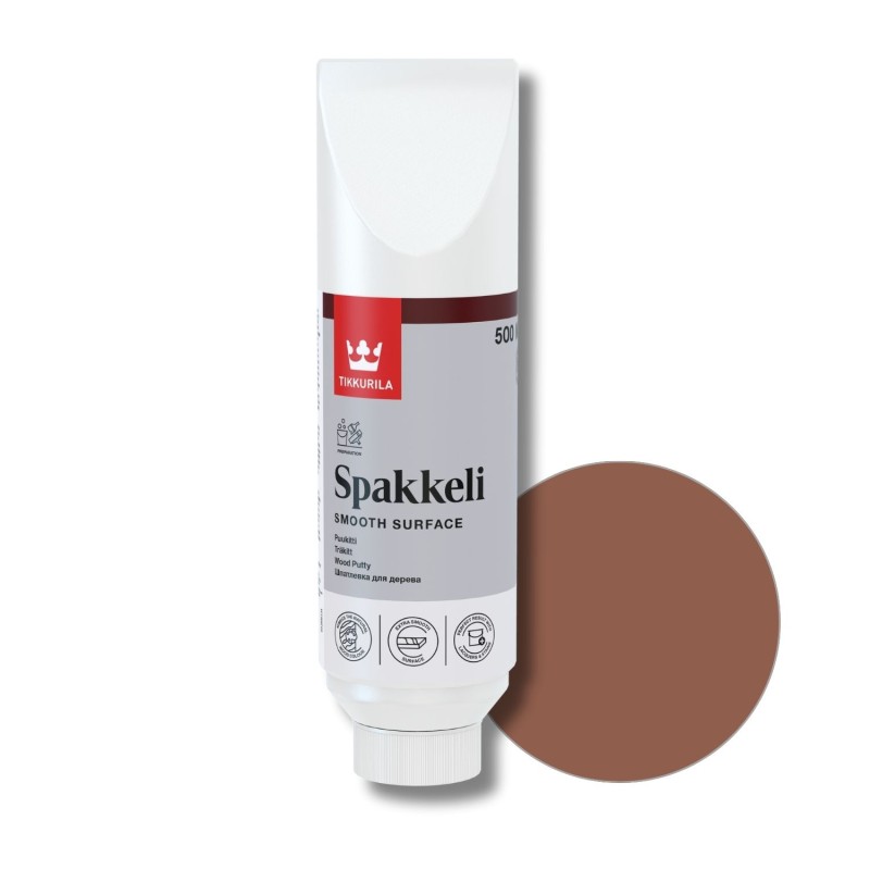 Шпатлевка по дереву Tikkurila Spakkeli Puukitti Mahagony, махагон 0,5л