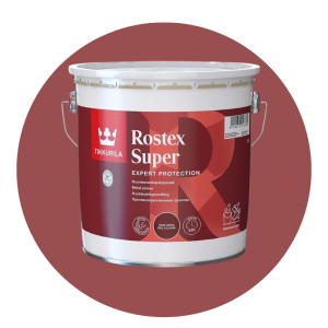 Grund alchidic anticoroziv Rostex Super oxid-roșu 3L