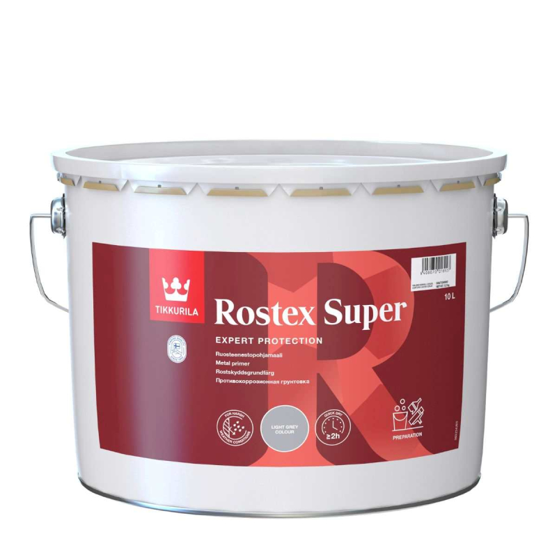 Grund alchidic anticoroziv Tikkurila Rostex Super sur-deschis 10L