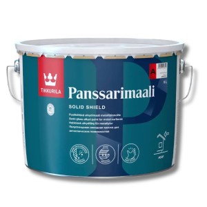 Vopsea alchidică, de exterior, pentru metal Panssarimaali (baza A) semilucios 2,7L