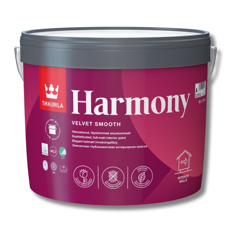 Vopsea interior Tikkurila Harmony profund mat (baza A) 9L