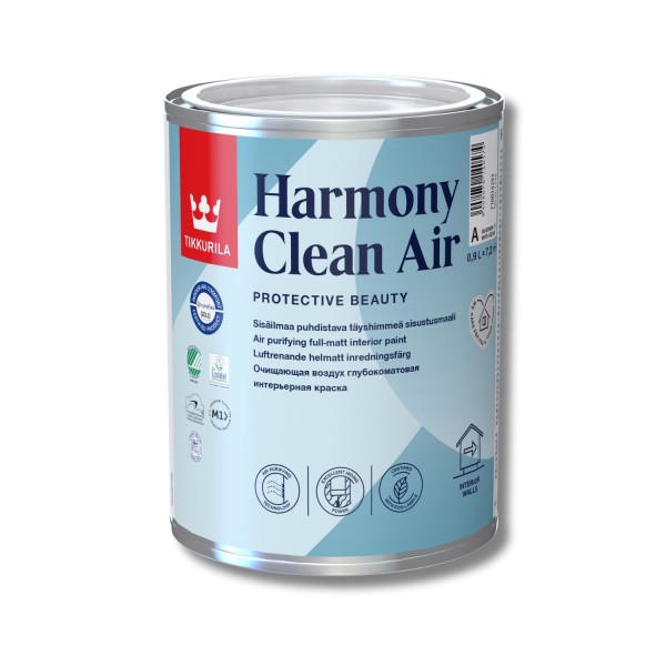 Vopsea interior Harmony Clean Air profund mat (baza C) 0,9L