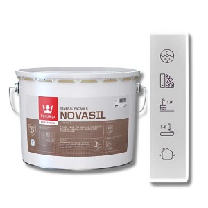 Vopsea siliconică pentru fațadă Novasil (baza MRA) 9L