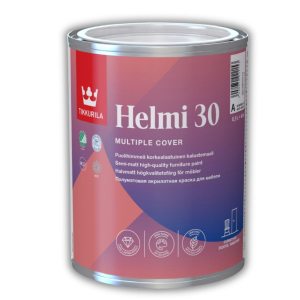 Vopsea acrilata pentru mobila Helmi 30 Semimat (baza A) 0,9L