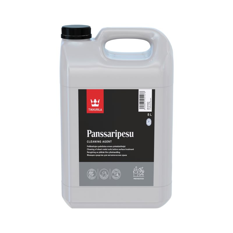 Soluție de curățare pentru acoperișuri metalice Tikkurila Panssaripesu 5L