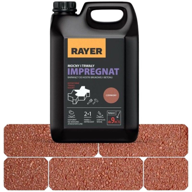 Пропитка для брусчатки Rayer красный 5л