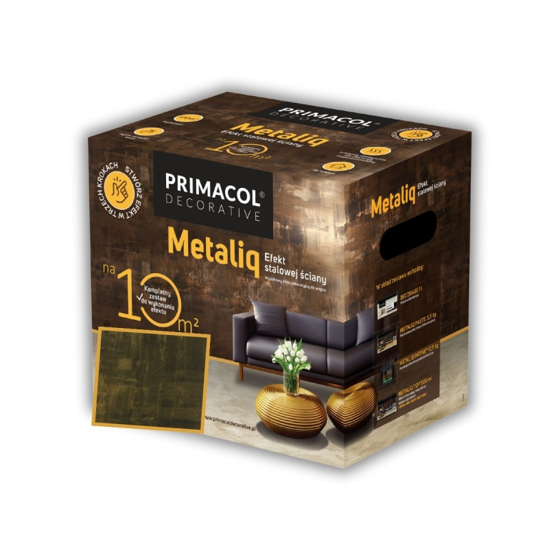 Set pentru decor Primacol Metaliq Brass