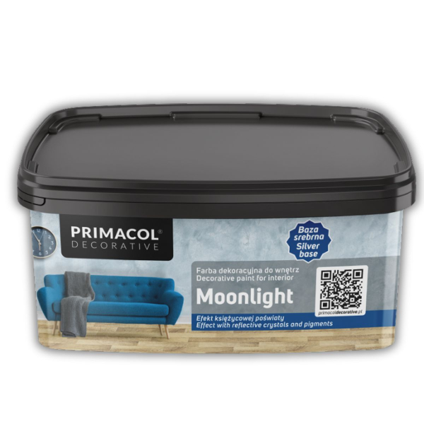 Vopsea decorativă Primacol Moonlight 1L base silver