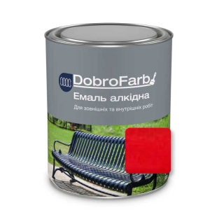 Email alchidic DobroFarb roșu 0,8 kg