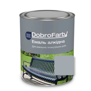 Email alchidic DobroFarb gri-deschis 0,8 kg