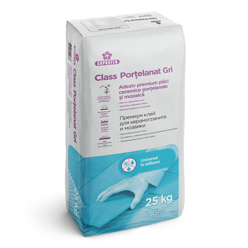 Клей Class Portelanat серый 25 кг