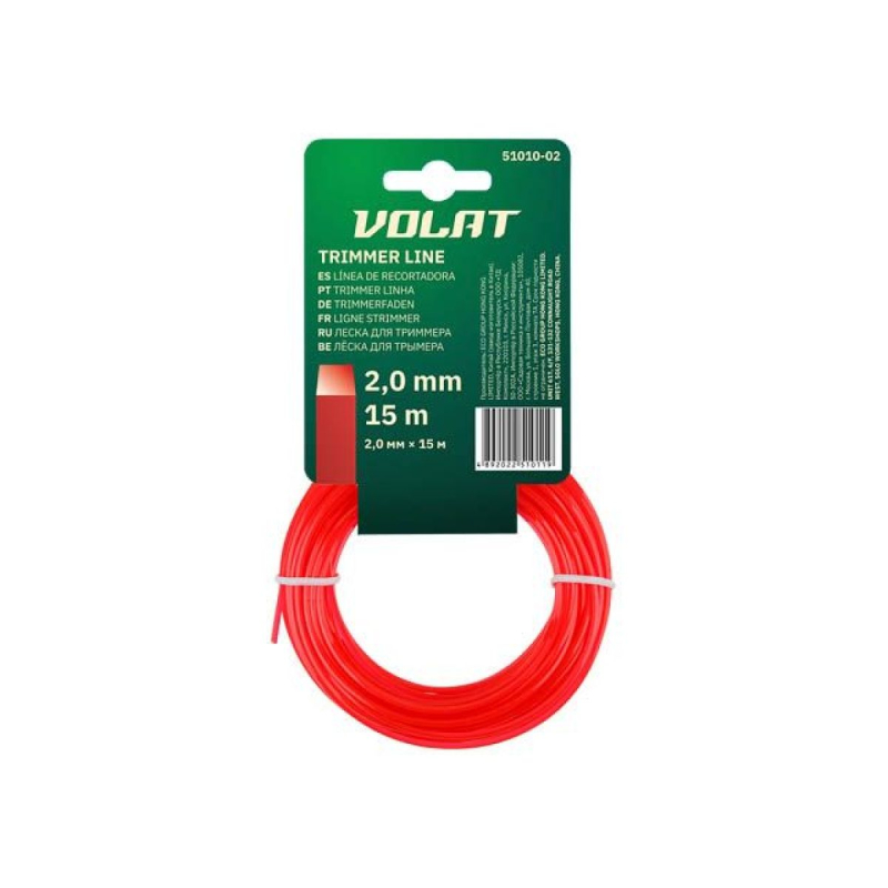 Fir pentru trimmer 2,0mm х 15m pătrat Volat