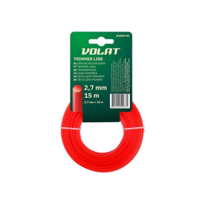 Леска для триммера 2,7мм х 15м шестигранное сечение Волат