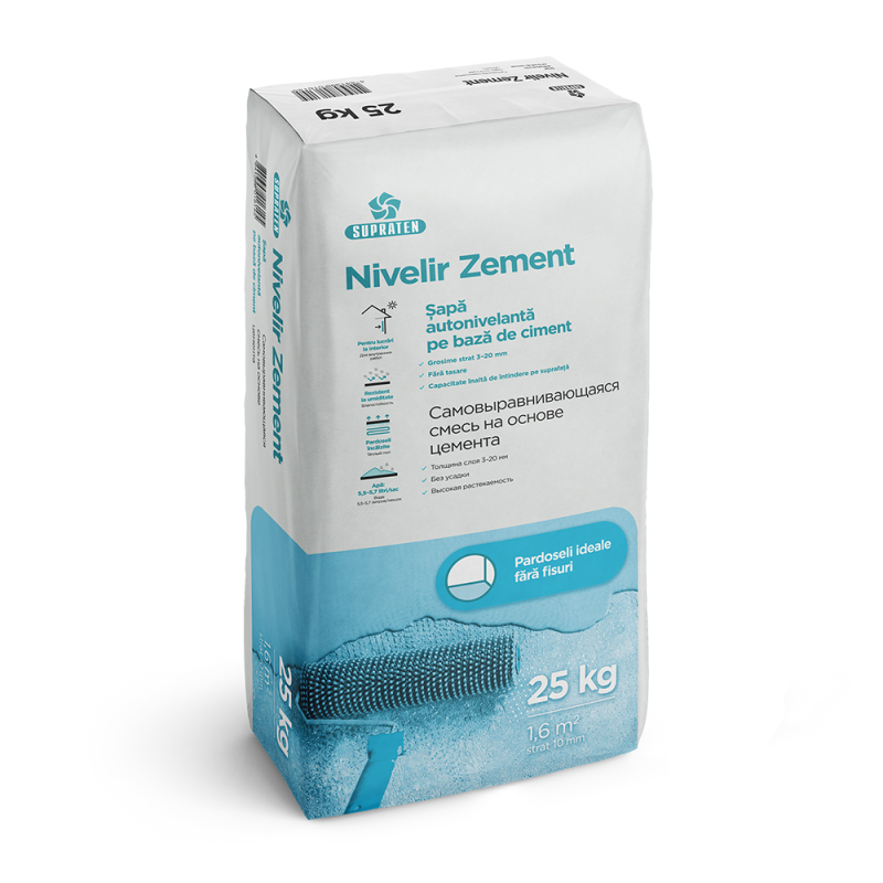 Самовыравнивающаяся смесь Nivelir Zement 25 kg