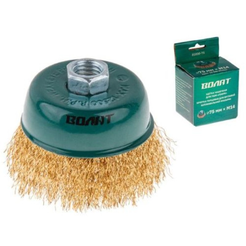 Perie tip cupă sârmă ondulată M14/75mm Volat