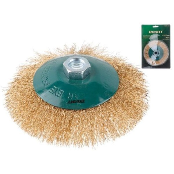 Perie circulata sârmă ondulată 125mm/M14 Volat