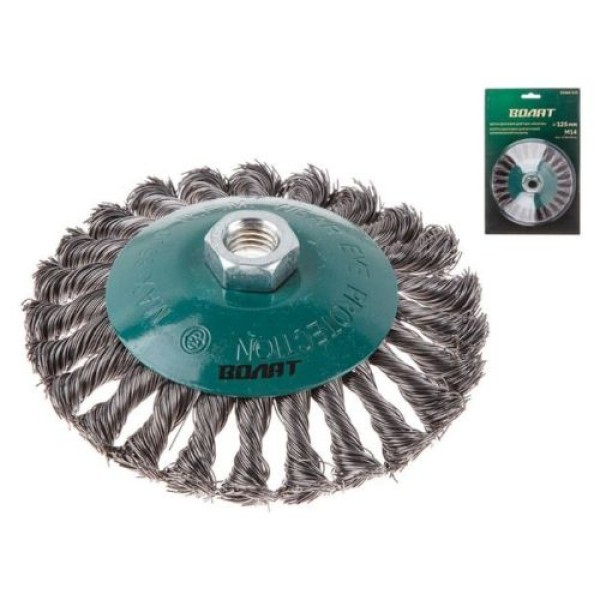 Perie circulară sârmă împletită125mm/M14 Volat