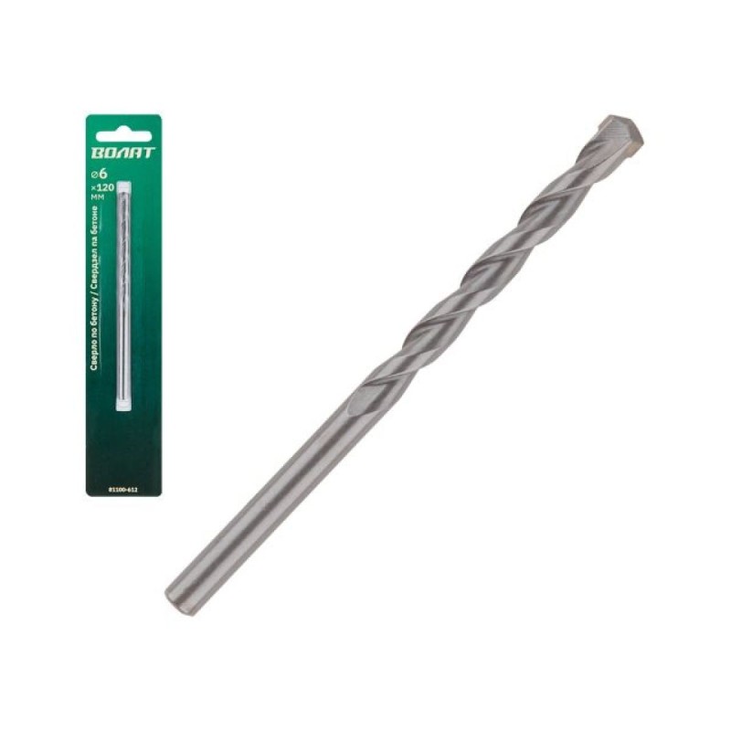 Сверло по бетону  6х120мм Волат победитовое ударное