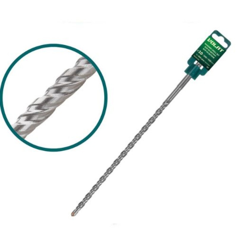 Бур (сверло) 10х260х310 мм SDS-plus S4 Волат (бур по бетону)