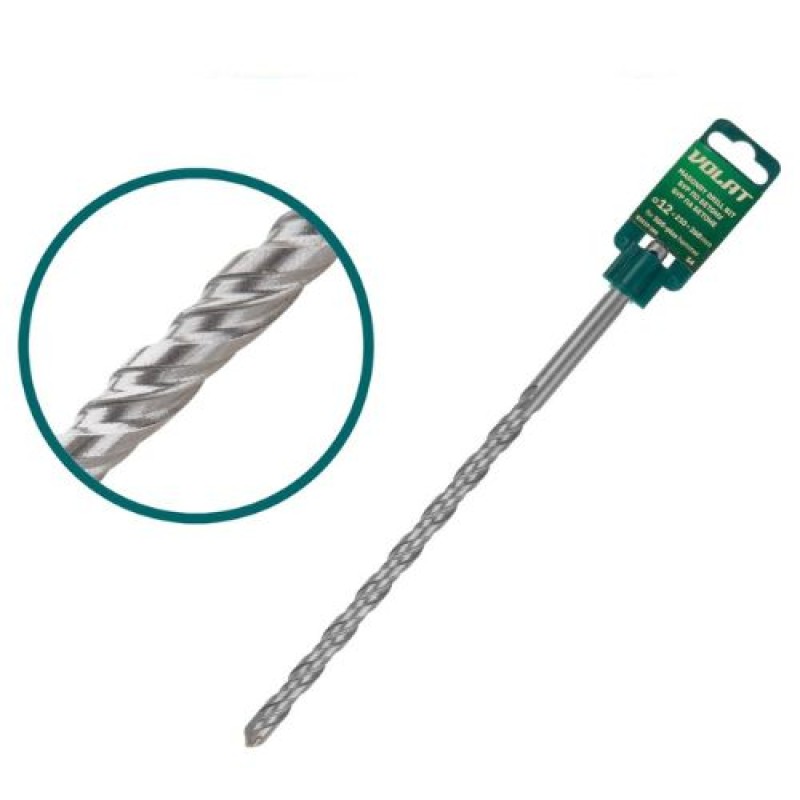 Бур (сверло) 12х210х260 мм SDS-plus S4 Волат (бур по бетону)