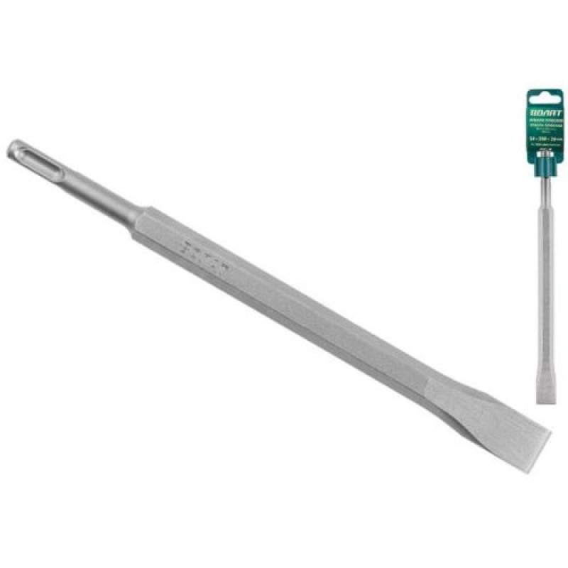 Плоское зубило SDS-plus 250х20мм Волат