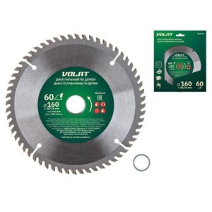 Disc de tăiat pentru lemn 160х20/16mm 60 dinți Volat