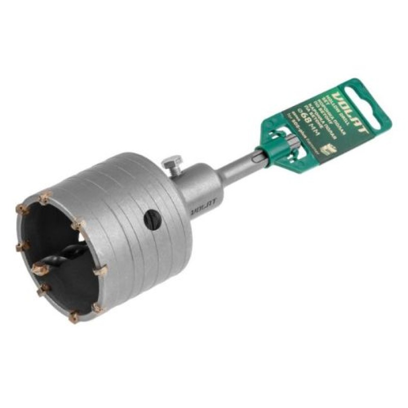 Коронка полая по бетону SDS+ d68мм Волат (сверло корончатое, коронка буровая)