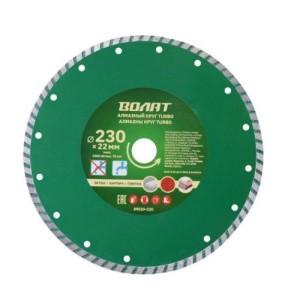 Disc diamant 230х22mm universal Turbo Volat