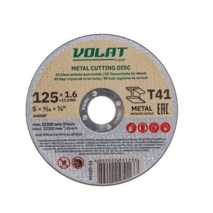Disc de tăiere 125х1.6x22.2mm pentru metal Volat Light