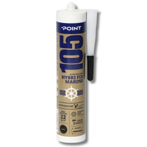 Adeziv-etans. POINT 105 MARINE HYBRI FIX, negru 290ml