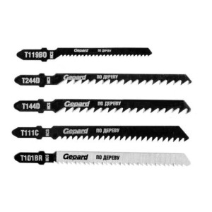 Set lame pentru fierăstrău electric pe lemn HCS 5buc. Gepard