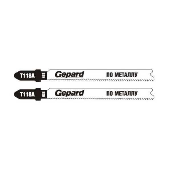 Lame pentru fierăstrău electric pe metal (50mm/21tpi/HSS/T118А/2 buc.) Gepard