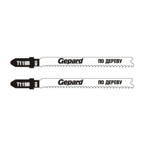 Lame pentru fierăstrău electric pe lemn (50mm/13tpi/HCS/T119B/2 buc.) Gepard