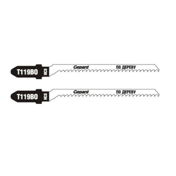 Lame pentru fierăstrău electric pe lemn (50mm/13tpi/HCS/T119BO/2 buc.) Gepard