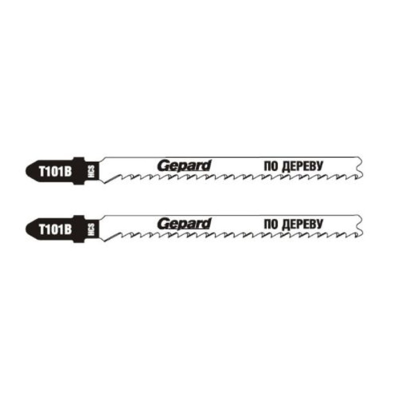 Пилка лобзиковая по дереву T101B (2 шт.) Gepard по ламинату
