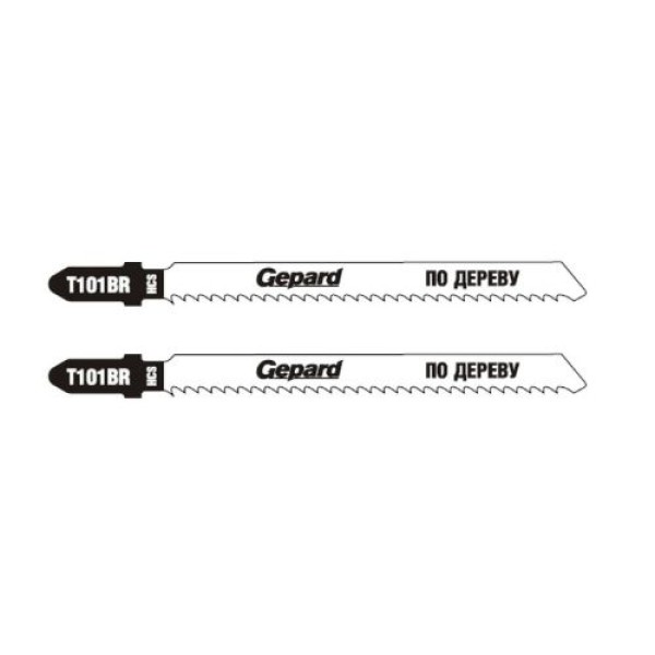 Lame pentru fierăstrău electric pe lemn (75mm/10tpi/HCS/T101BR/2 buc.) Gepard