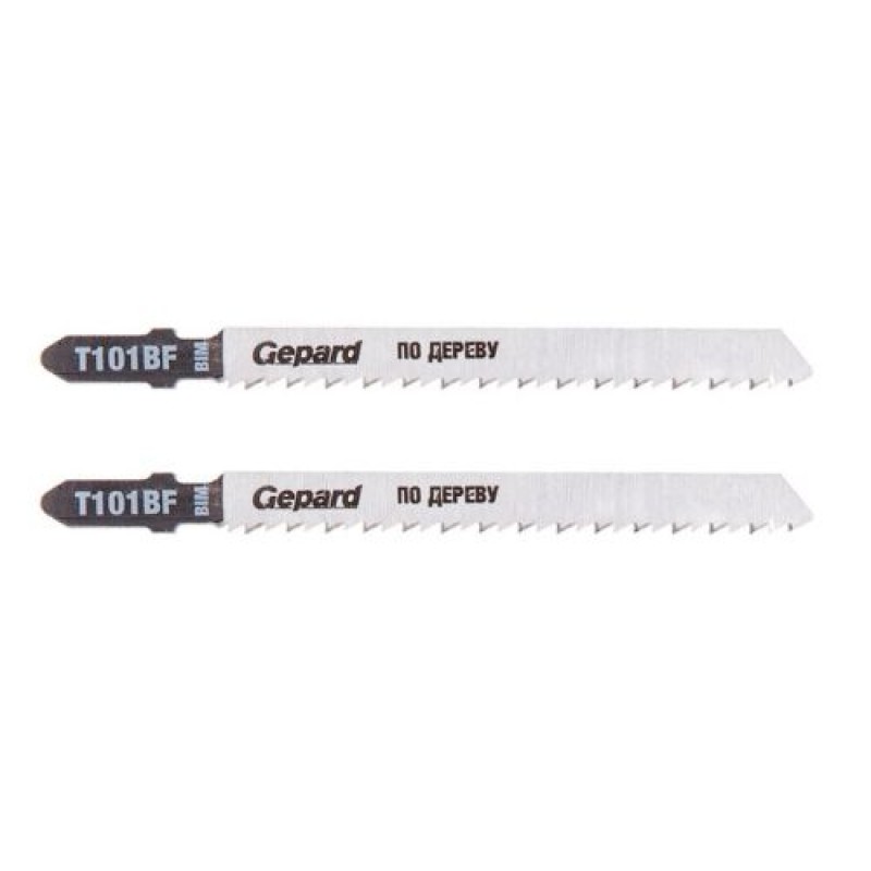 Пилка лобзиковая по дереву T101BF (2 шт.) Gepard по ламинату