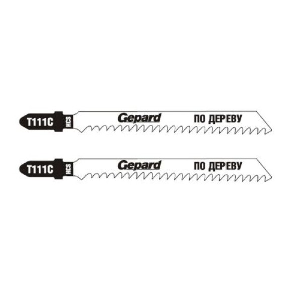 Lame pentru fierăstrău electric pe lemn (75mm/8tpi/HCS/T111C/2 buc.) Gepard