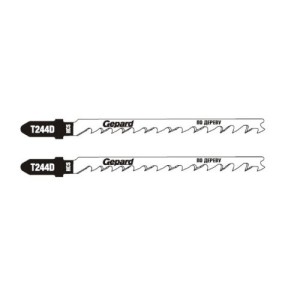 Lame pentru fierăstrău electric pe lemn (75mm/6tpi/HCS/T244D/2 buc.) Gepard