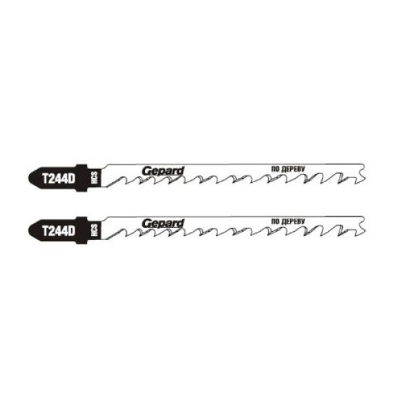 Lame pentru fierăstrău electric pe lemn (75mm/6tpi/HCS/T244D/2 buc.) Gepard