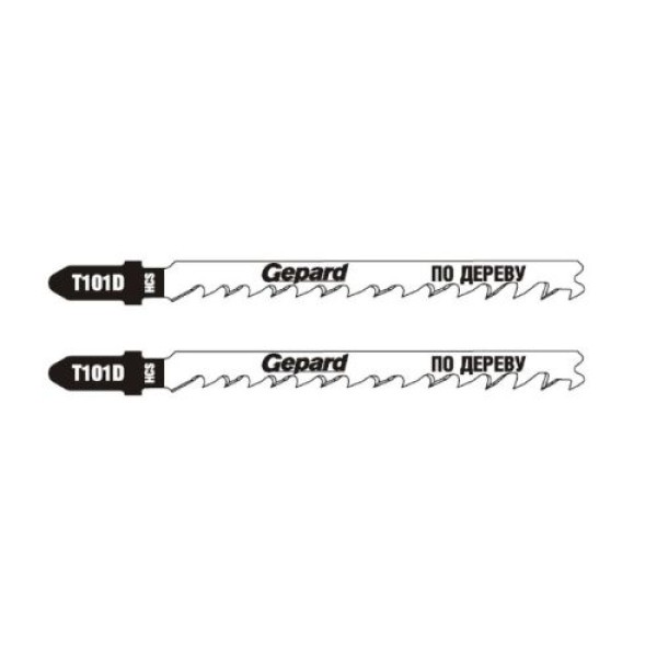 Lame pentru fierăstrău electric pe lemn (75mm/6tpi/HCS/T101D/2 buc.) Gepard
