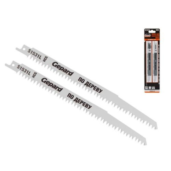 Fierestrău sabie pentru lemn (240mm/5tpi/HCS/S1531L/2 buc.) Gepard