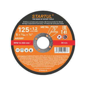 Disc de tăiere pentru metal 125 x 1,2 x 22,2 mm Startul