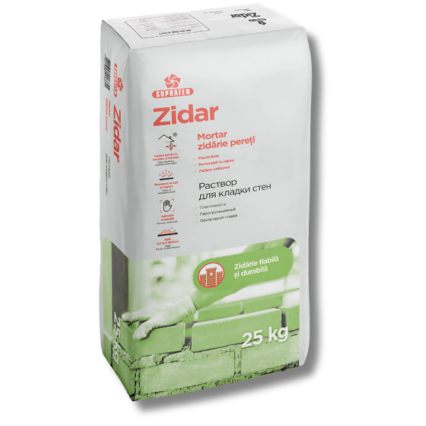 Mortar de zidărie Zidar, gri 25kg