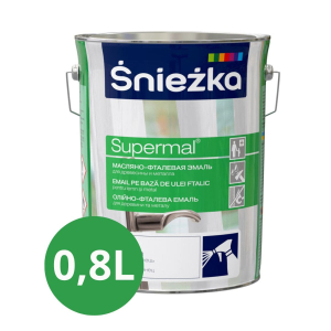 Эмаль Sniezka Supermal белая глянцевая 0,8 л
