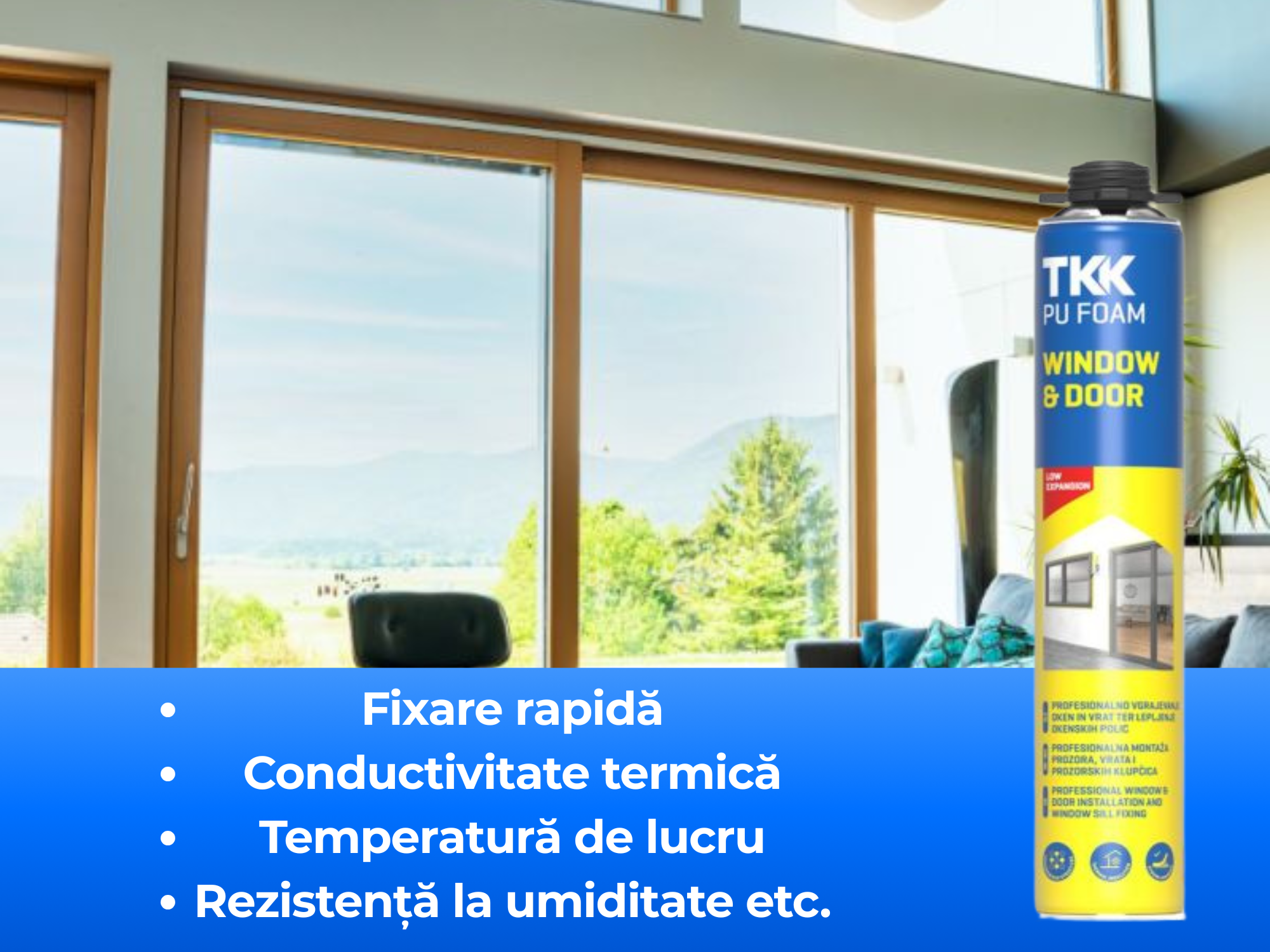 Spumă poliuretanică TKK WINDOW & DOOR Moldova 
