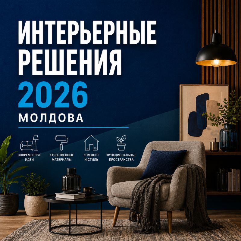 Дизайн интерьера 2026 в Молдове